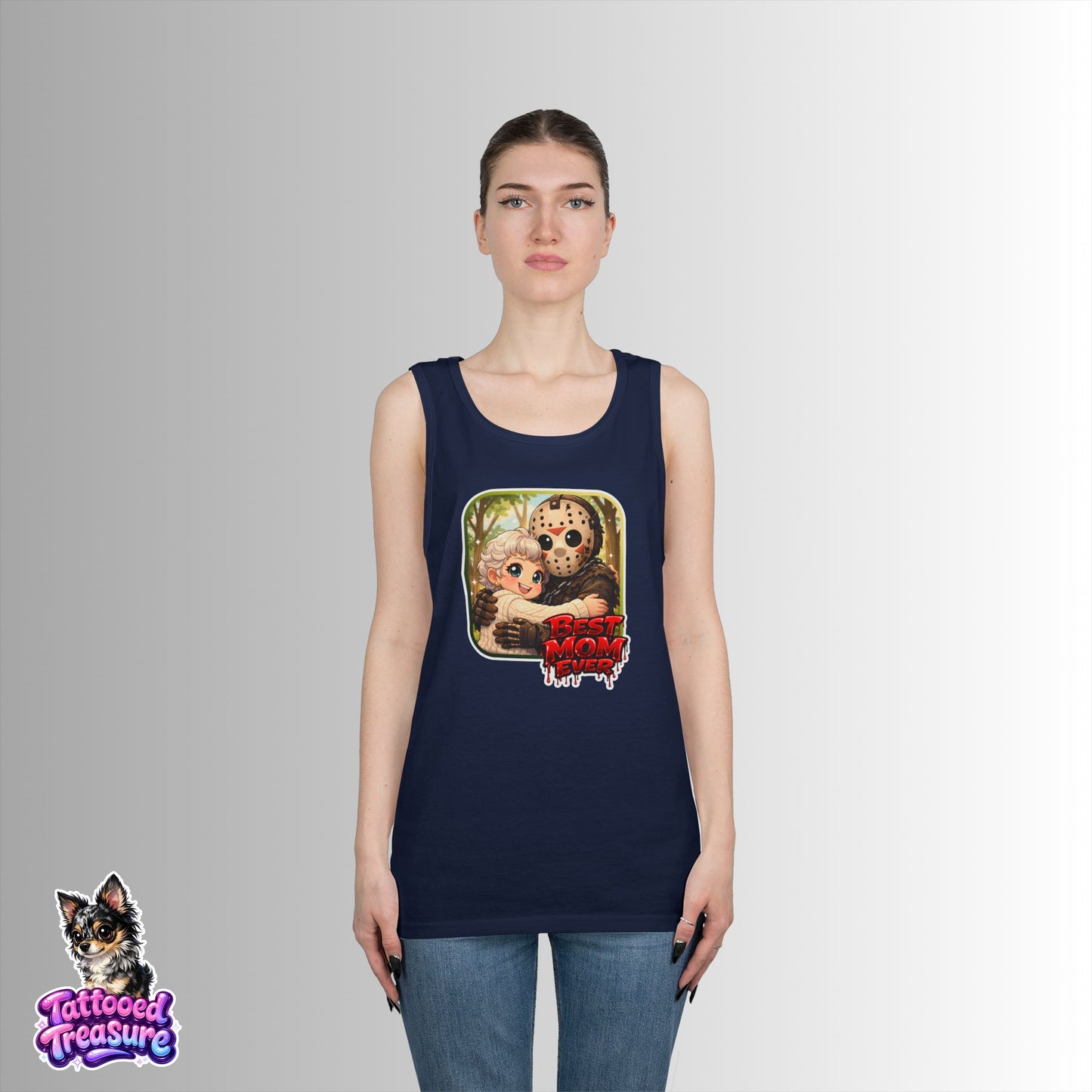 Tank Top — "Best Mom Ever" Horror Jason & Mother Design
