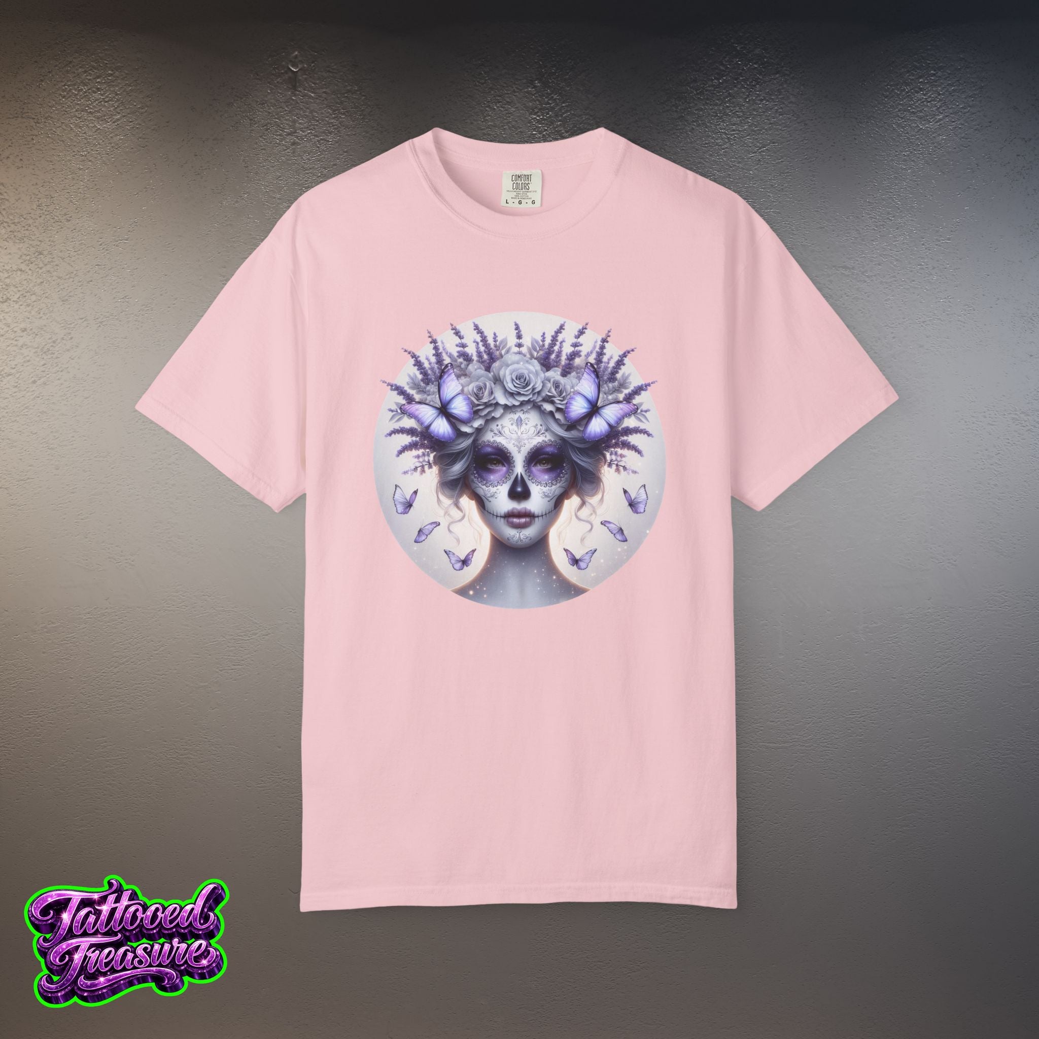 Day of the Dead Lavender Skull Queen T-Shirt