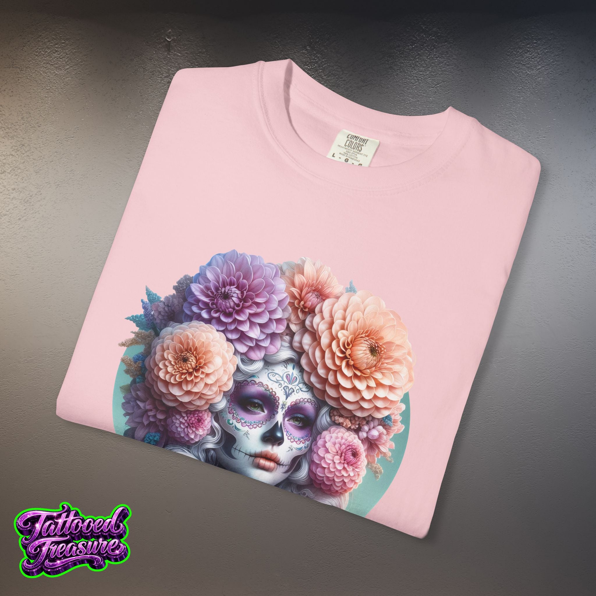 Day of the Dead Floral Skull T-Shirt