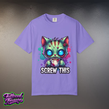 Zombie Kitty 'Screw This' T-Shirt